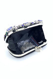 Black Rhinestone Sparkly Evening Party Handbag