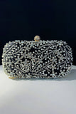 Black Sparkly Rhinestone Beaded Evening Clutch Bag