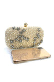 Black Sparkly Rhinestone Beaded Evening Clutch Bag