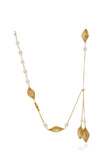 Golden Natural Freshwater Pearsl Choker Necklace