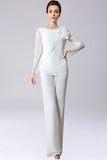 Jumpsuit/Pantsuit Chiffon Mother of the Bride Dress With Bow