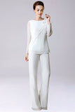 Jumpsuit/Pantsuit Chiffon Mother of the Bride Dress With Bow