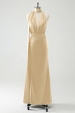 Burgundy Sheath V-Neck Backless Wedding Guest Dress with Ribbon