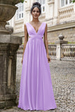 Eucalyptus V Neck Cut Out A Line Chiffon Wedding Guest Dress