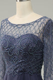 Beading Long Sleeves Mother of Bride Dress