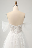 Fairy Sweetheart Tulle Sweep Train Wedding Dress