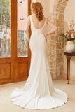 Mermaid Square Neck Wedding Dress