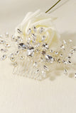 Crystal Flower Wedding Hair Comb