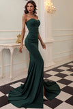 Black Mermaid Sweetheart Long Holiday Party Dress